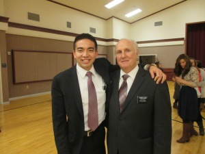with my mission president, President Jensen